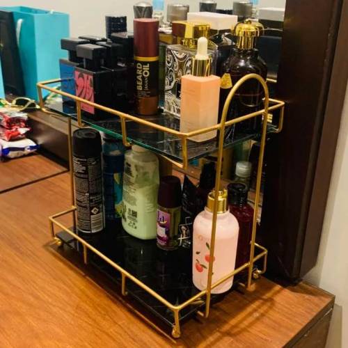 Bathroom Storage Rack Large Capacity Double Iron Art Nordic Bathroom
