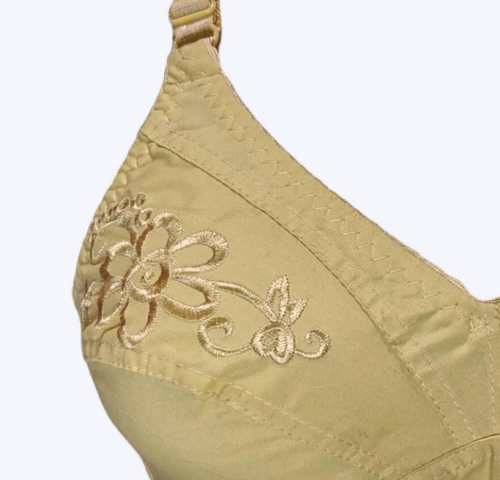 Cotton Embroiderd Bra, pack of 3