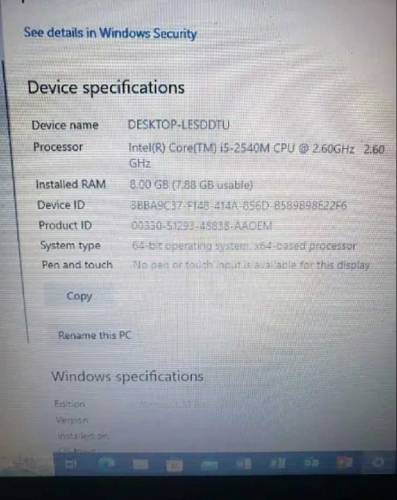 hello I am selling my Dell laptop he will run pubg and free fire and w