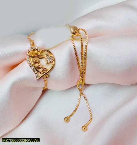 •  Material: Metal •  Stone: Zircon •  Details: Heart Crystal Brillian
