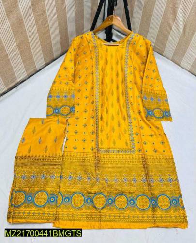 •  Fabric: Linen•  Pattern: Printed•  Available Size: Standard•  Size: