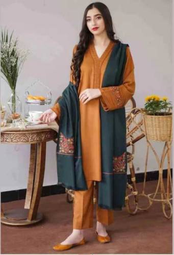 Best Air jet Quality Dhank 3pc❄️> Dhank air full from Emb N dyed❄️> Heav