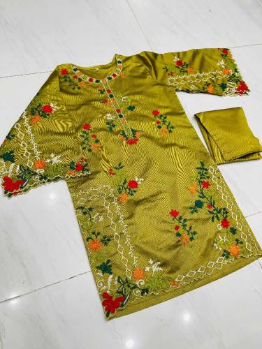 *khaddi CutWork 2pcs*All colors available h cash home delivery 