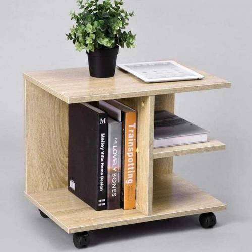 Wooden Side table with Wheel's 