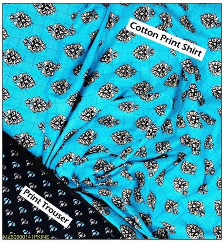2 pcs woman cotton fabric suit