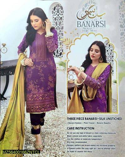 3 pc Indian silk lilion dress 