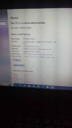Dell laptop core i7 3rd gen. with 128ssd & 320hdd 