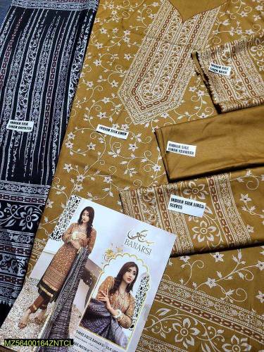 3pic indian silk 