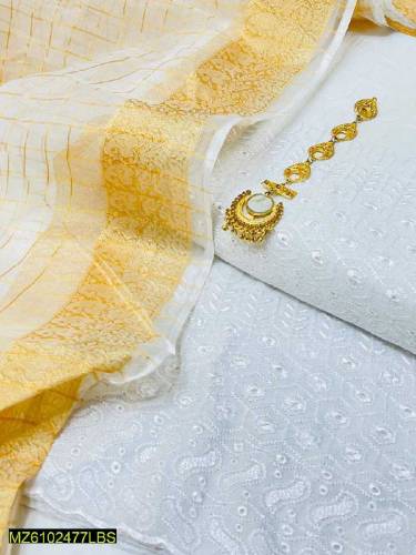 chicken karhae 3 pc cotton dress 