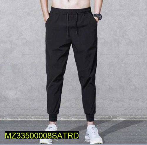 1 Pc Men's Stitched Cotton jersey Plain Trouser