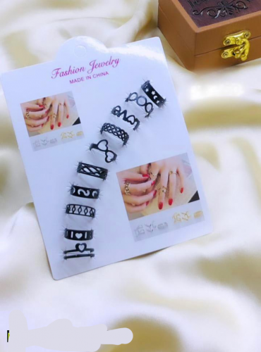antique Boho rings set,pack of 10