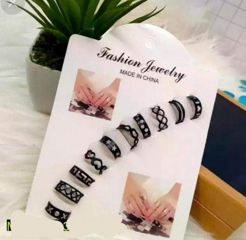 antique Boho rings set,pack of 10