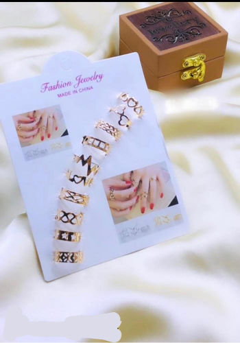antique Boho rings set,pack of 10