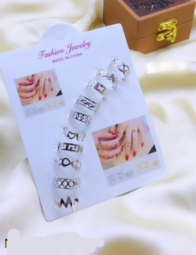 antique Boho rings set,pack of 10