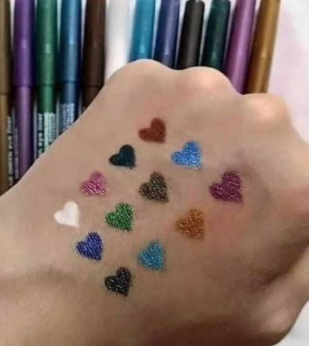 Pack Of 12 New Flormar Glitter Eye And Lip Liner PencilFlormar