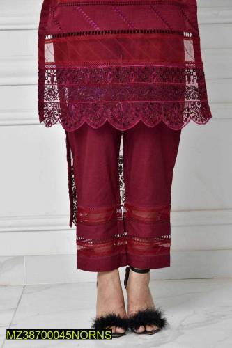 Norans 3pc peace lown suit heavy embroidery fancy long suit 