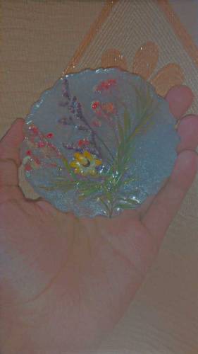 8.5cm resin coaster