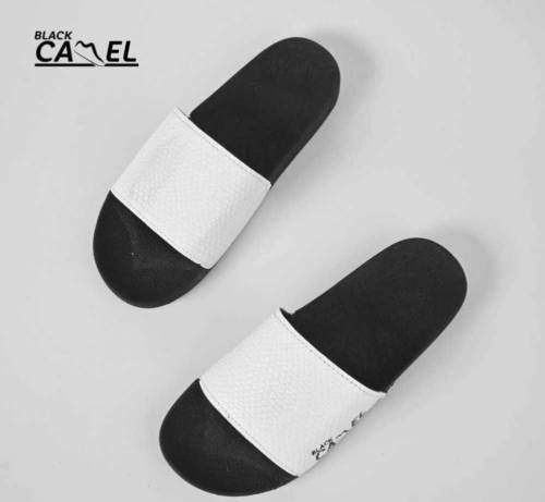 Black camel slippers 