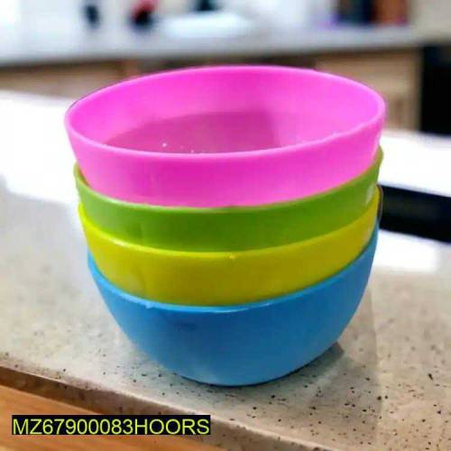 Plastic Glas and bowl set pack of 4x4 