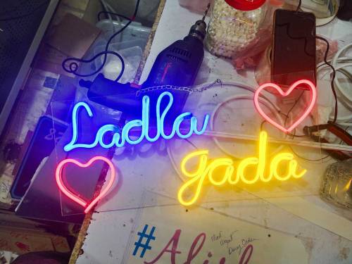 Neon light board customize with your name