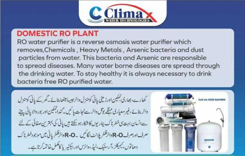 Reverse osmosis filter.RO plant