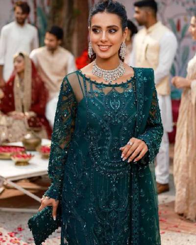Embroidered Unstitched dress