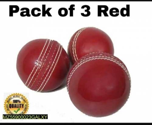 Pack of 3 Cricket Rubbor Soft Practice Balls