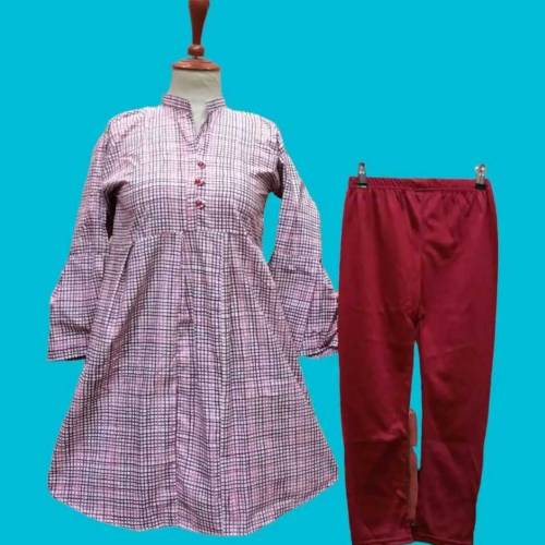 2 Pcs Women Stitched Cotton Printed Suit