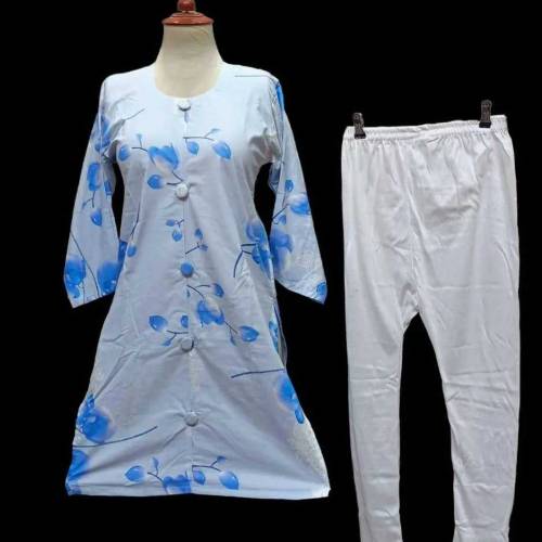 2 Pcs Women Stitched Cotton Printed Suit