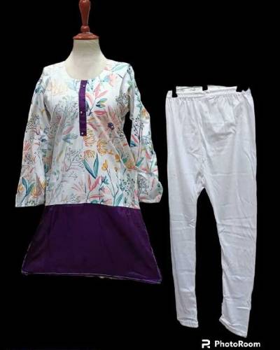 2 Pcs Women Stitched Cotton Printed Suit