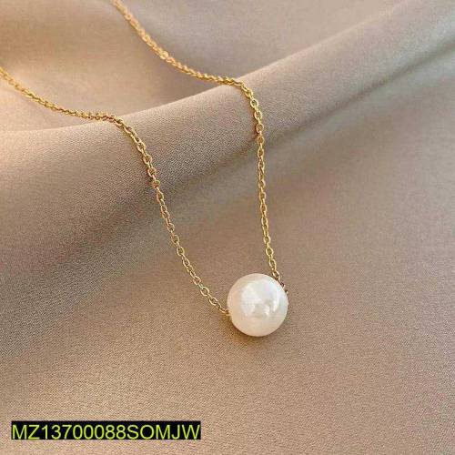 1Pc Alloy gold plated Pearl Stone Pendant 