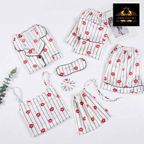 lip print sleep wear for women 
