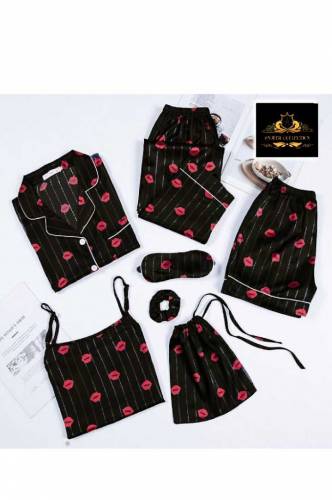 lip print sleep wear for women 