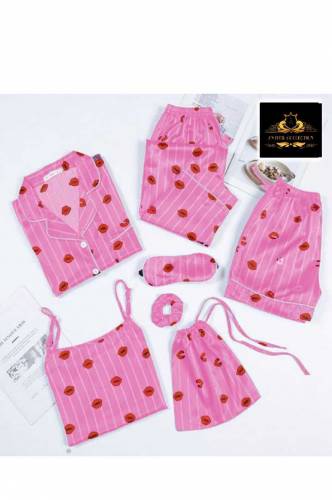 lip print sleep wear for women 