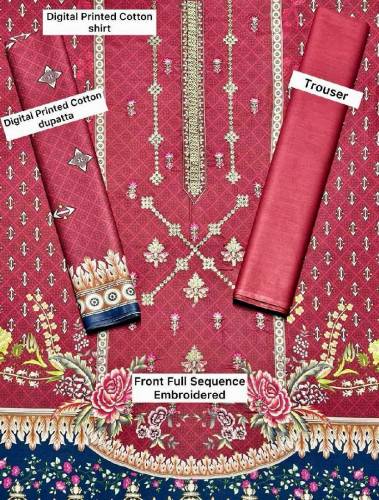 MOST DEMANDING VOLUMEBIN SAEED cotton suit