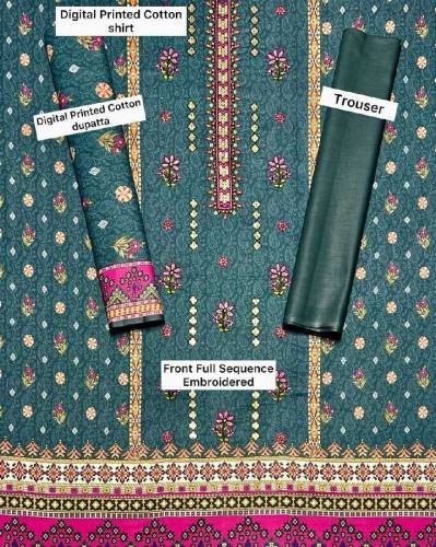 MOST DEMANDING VOLUMEBIN SAEED cotton suit