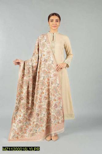 fabric karandi. fully thread embroidered. high quality. lase border