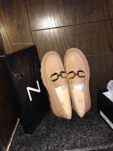 Chunky skin loafers brand new