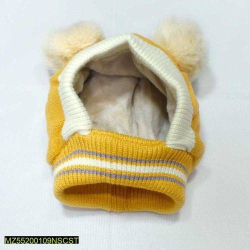 kiss Wool Cap with Neck warmer 