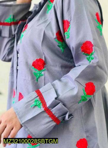 Silk Fancy Gown 3 Pcs Women Stitched 
