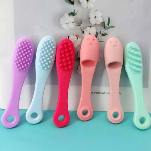 Finger shape silicon Face Cleansing brush