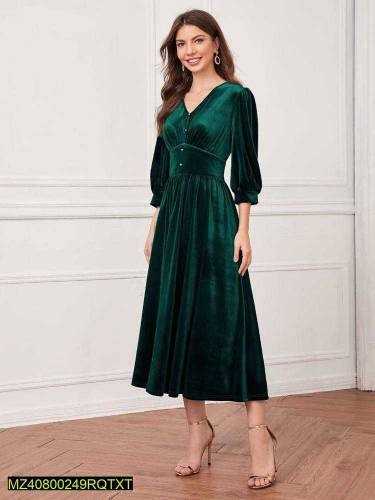 2pcs velvet plain suit