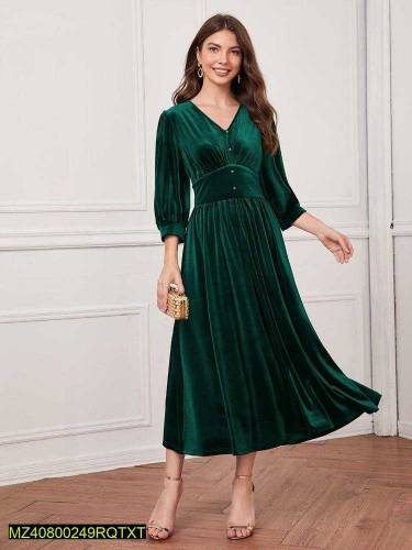 2pcs velvet plain suit