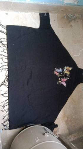 Printed Poncho 