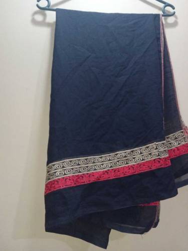 blue long chiffon meksi