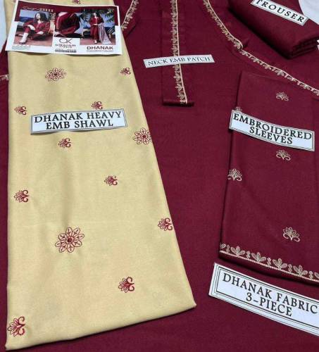 3 pc unstitched dress