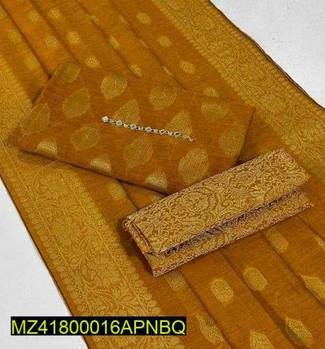 3 pcs women unstitched suit