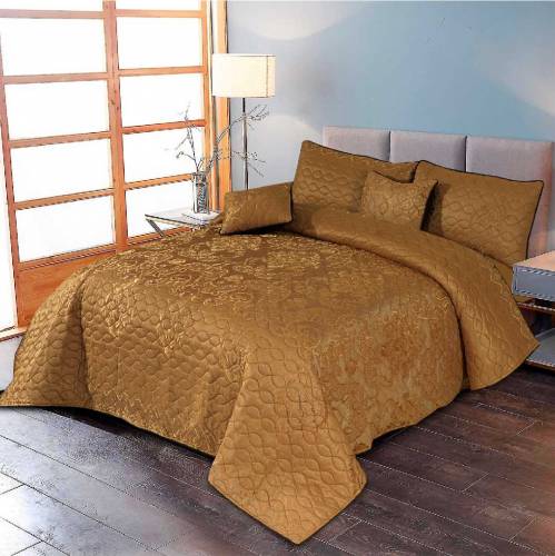 Marry Gold Quilted Palachi Bedspread