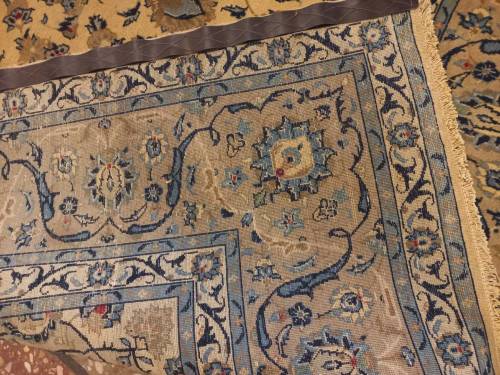 Hand knotted carpet from iran nain