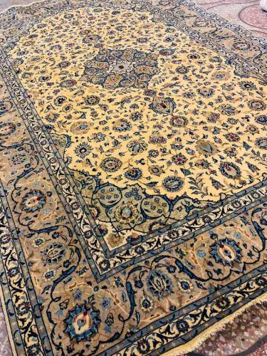 Hand knotted carpet from iran nain